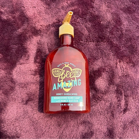 Bath & Body Works Honey Sandalwood Hand Soap - Red and Yellow - Picture 1 of 3